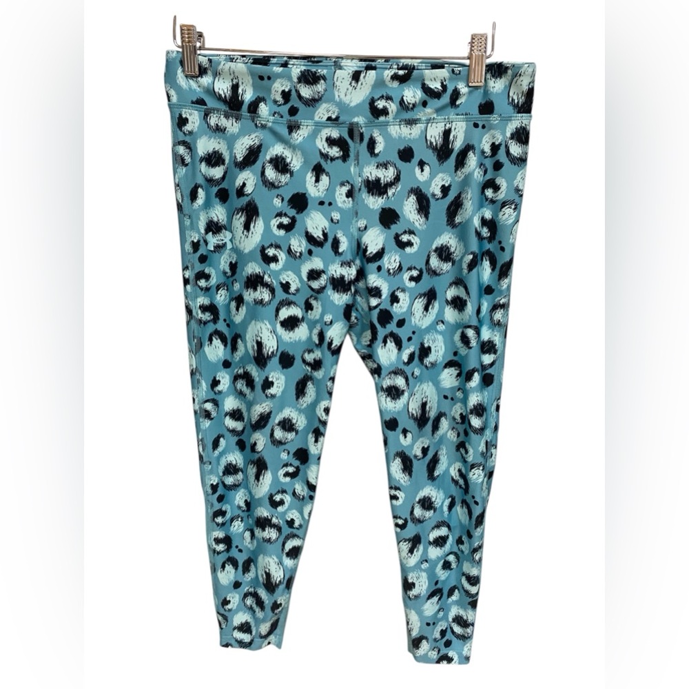 Under Armour Youth Girls Leggings animal print Sports Running Active Size XL